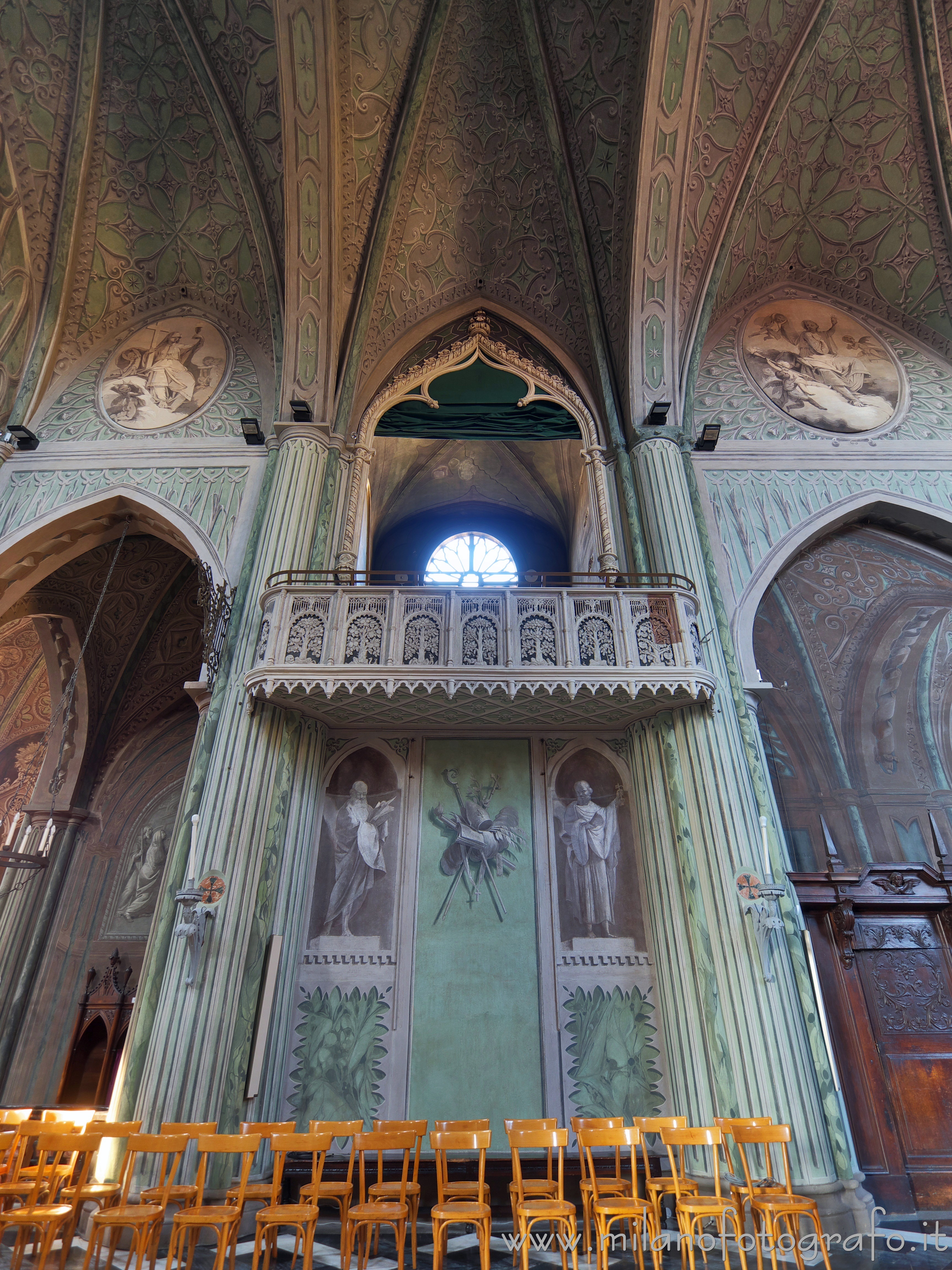 Biella (Italy) - Left wall of the presbytery of the Cathedral of Biella - Full resolution picture